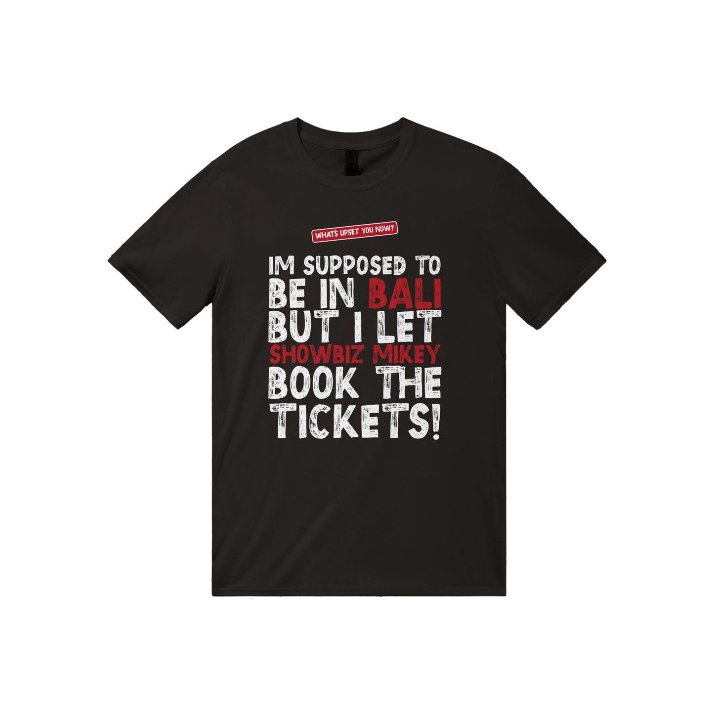 Unisex Mikey Booked The Tickets Black Tee